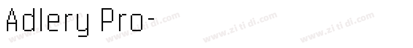 Adlery Pro字体转换